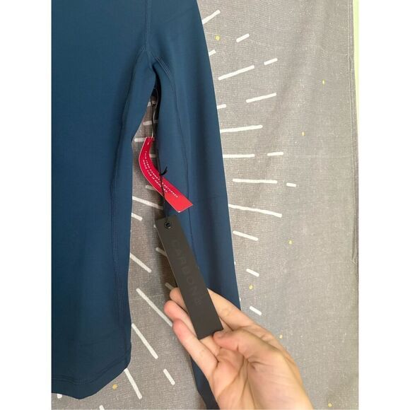 NWT Carbon 38 Navy Long Sleeve Crew Neck in Melt - Picture 3 of 6